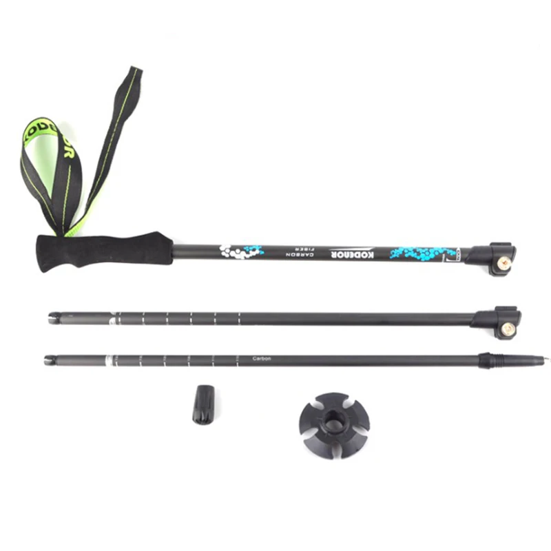 Cena Ultralekkie kijki z włókna węglowego kijki trekkingowe kijki trekkingowe 170g biegun narciarski mocna laska