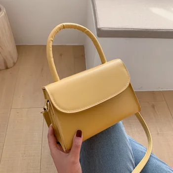 

Women's bag 2020 spring new messenger bag female simple portable small square bag fashion wild women's shoulder bag