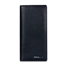 

2022 New Smart Men Wallet Long Genuine Leather Male Soft Coin Bags Card Holder