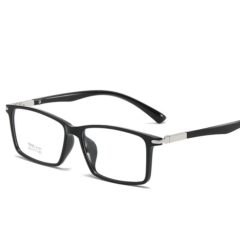 

Square Glasses Frame Woman Men Glasses Retro Myopia Optical Frames Metal Clear lenses Black Gold Eyeglasses Oculos 8121