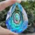 76 мм AB Хрустальная Призма Suncatcher Подвесное Украшение Подвесная Люстра Части Дома Свадебное Окно Фигурка DIY Рождественский Орнамент