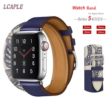 Ремешок из натуральной кожи для apple watch 4, 5, ремешок 44 мм, iwatch, ремешок 42 мм, 40 мм, correa, apple watch, 38 мм, браслет, наручный ремешок для часов 3, 2