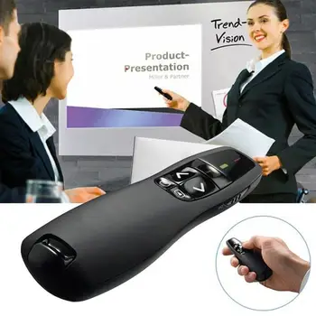 HiMISS 2.4Ghz USB Wireless Presenter Red Laser Pen Pointer Remote Control with Handheld Pointer for PowerPoint Presentation
HiMISS 2.4Ghz USB Wireless Presenter Red Laser Pen Pointer Remote Control with Handheld Pointer for PowerPoint Presentation