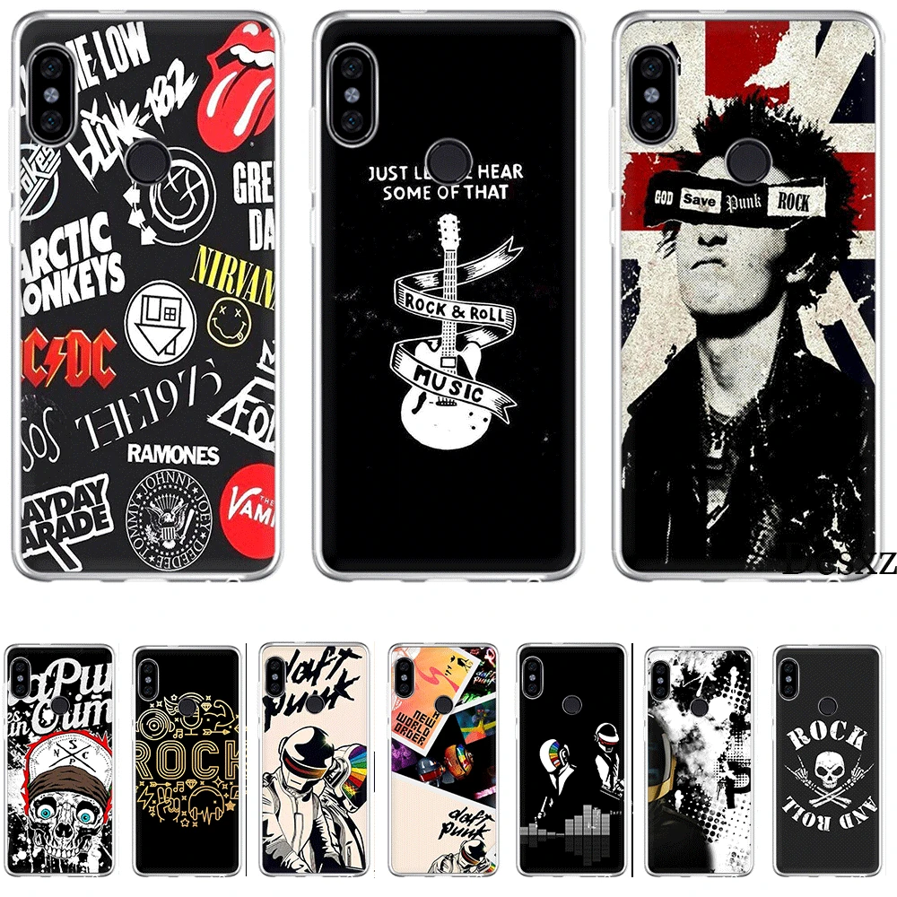 

Mobile Phone Case For Xiaomi Redmi Note 6 7 Pro 5A 4 4X 3 5 Hard Cover Punk Rock