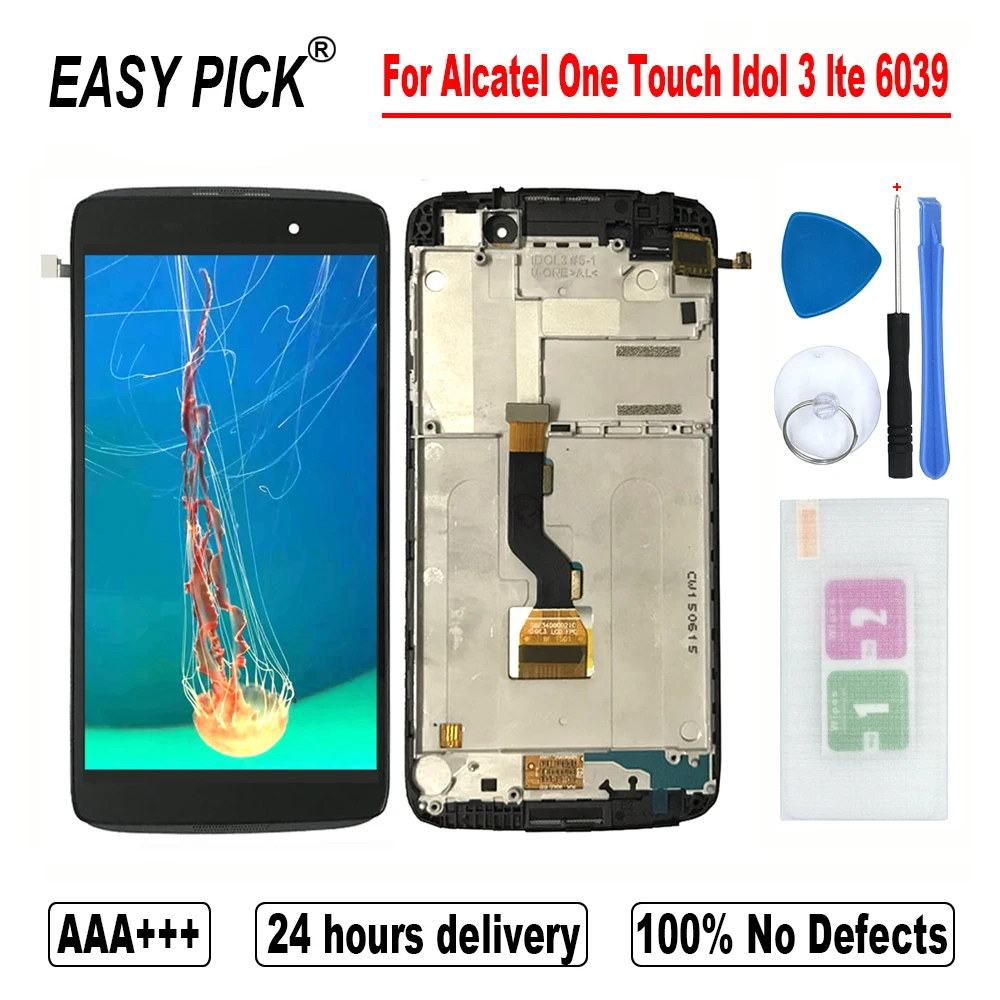 Для Alcatel One Touch Idol 3 lte OT6039 OT 6039H 6039J 6039S 6039K 6039Y LCD дисплей|Экраны для мобильных