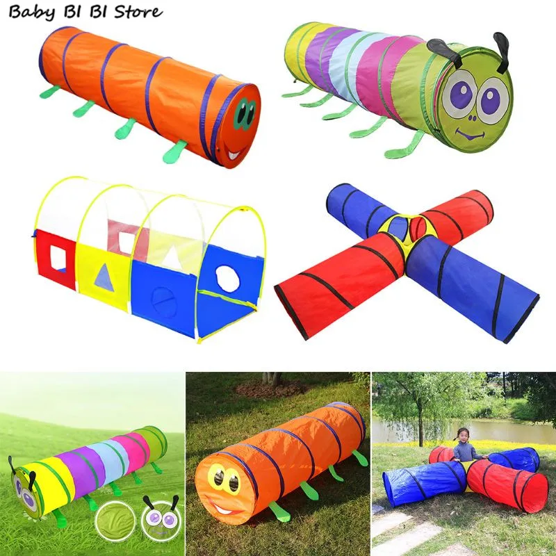 

1 Pc Kids Crawl Tunnel Tube Play Tent Toy Indoors/Outdoors Garden Caterpillar Tent