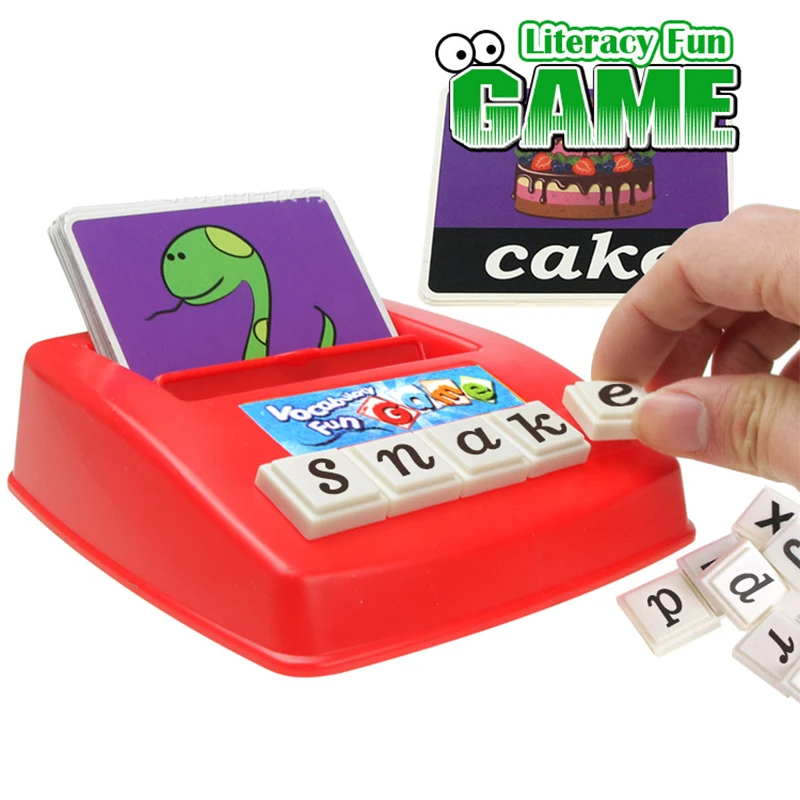 Kids Matching Letter Games Educational Toys Vocabulary Cards Spelling Words Mathematics Learning Early Education Language Toys 3