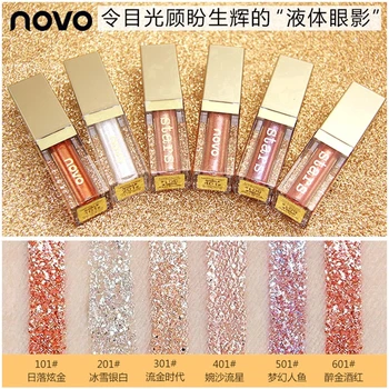 

NOVO Glitter Liquid Eyeshadow Makeup Gel Eye Shadow Make Up 4.5ml Diamond Color