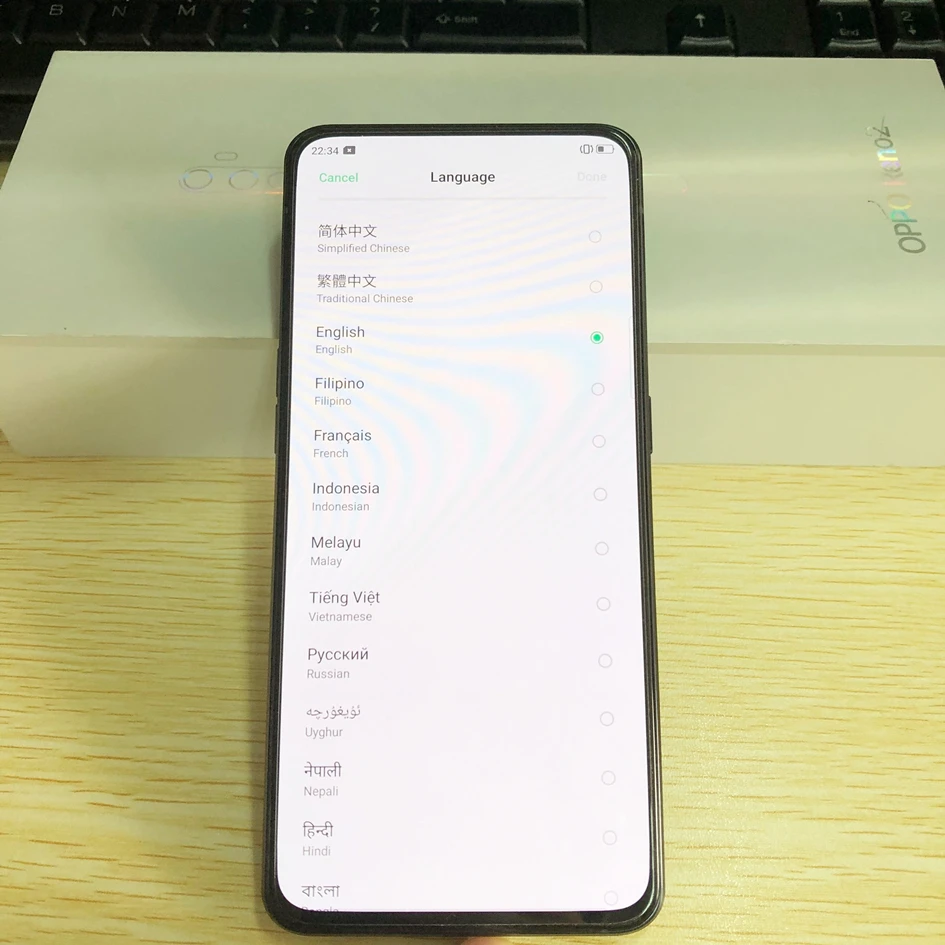 Send in 24 Hour Oppo Reno 2 Mobile Phone 6.5 inch 2400x1080 Snapdragon 730G 8GB 128GB in-screen NFC Google play Store Cell Phone laptop ram