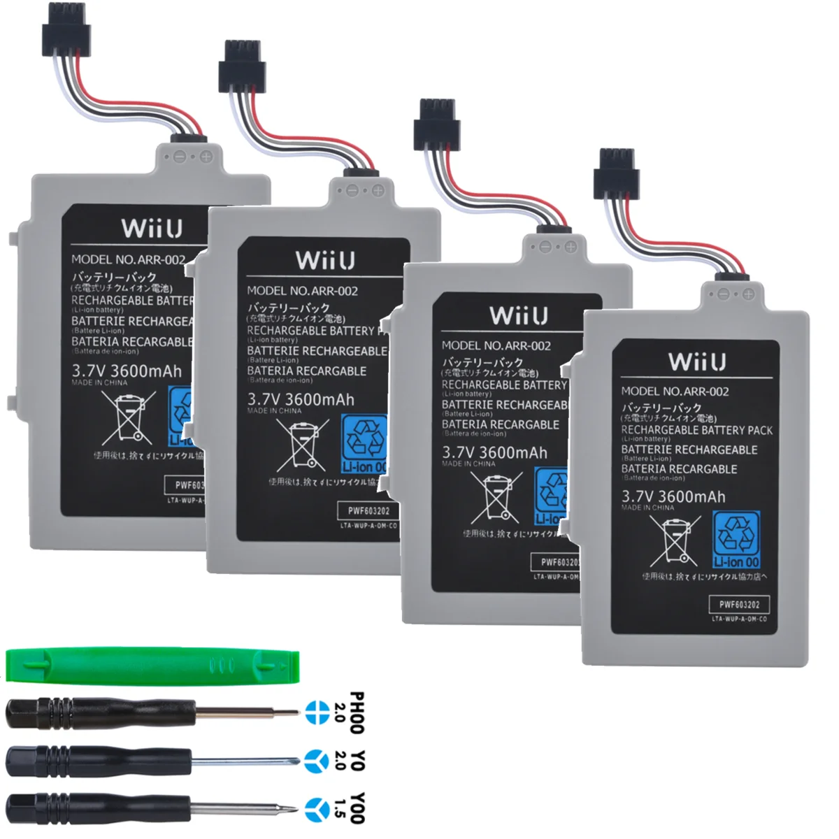 Original 3.7v 3600mah de Alta Capacidade Arr002 Bateria para Nintendo Wii u Gamepad Peças