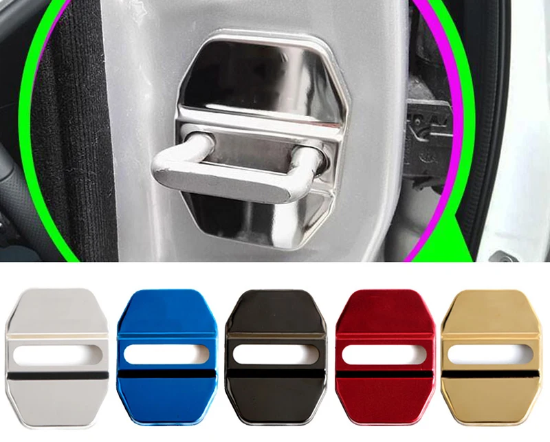 

4Pcs / Set Car Door Lock Cover Stainless Steel Interior Accessories for Infiniti All Series Q50L QX50 QX30 QX60 ESQ