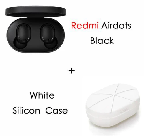 Xiaomi Redmi Airdots Xiaomi беспроводные наушники Голосовое управление Bluetooth 5,0 шумоподавление управление - Цвет: add white case