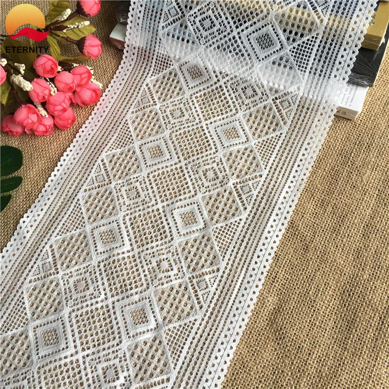 

*20cm wide E3079 white elastic lace lace fabric DIY crafts sewing accessories wedding dress, dress accessories