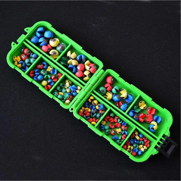 

Bag Plastic Split Shot Set Raft Fishing Bag Plastic Sinker G1-8b Ten Specification Fishing Gear Counter Weight Small Accessories
