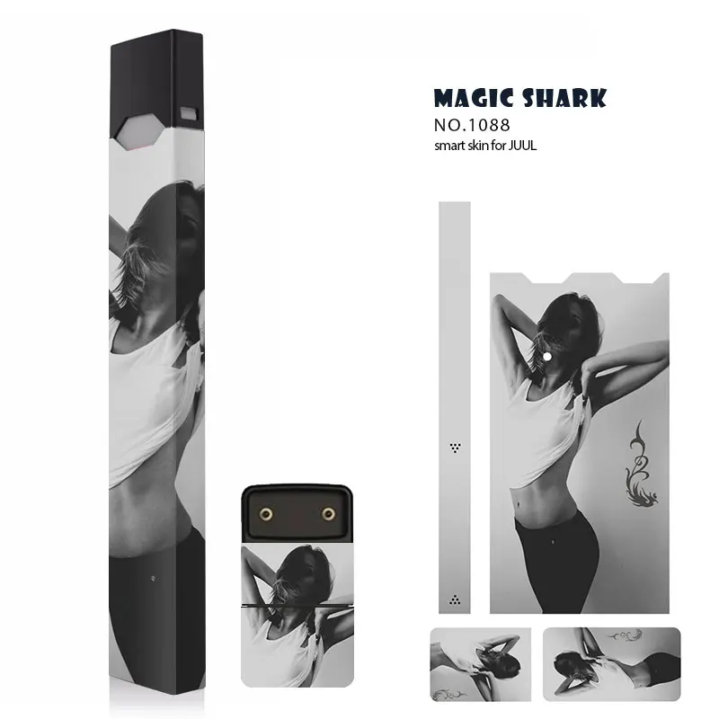 Magick Shark высокое качество Мадонна Элвиса Сексуальная Женская наклейка для Juul чехол Защитная пленка - Цвет: 1088