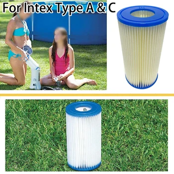

Accessories Pool Filter 58603 / 58604 / 56637 / 56638 / 56635 / 56636 PET 1 pcs For Intex Type A & C