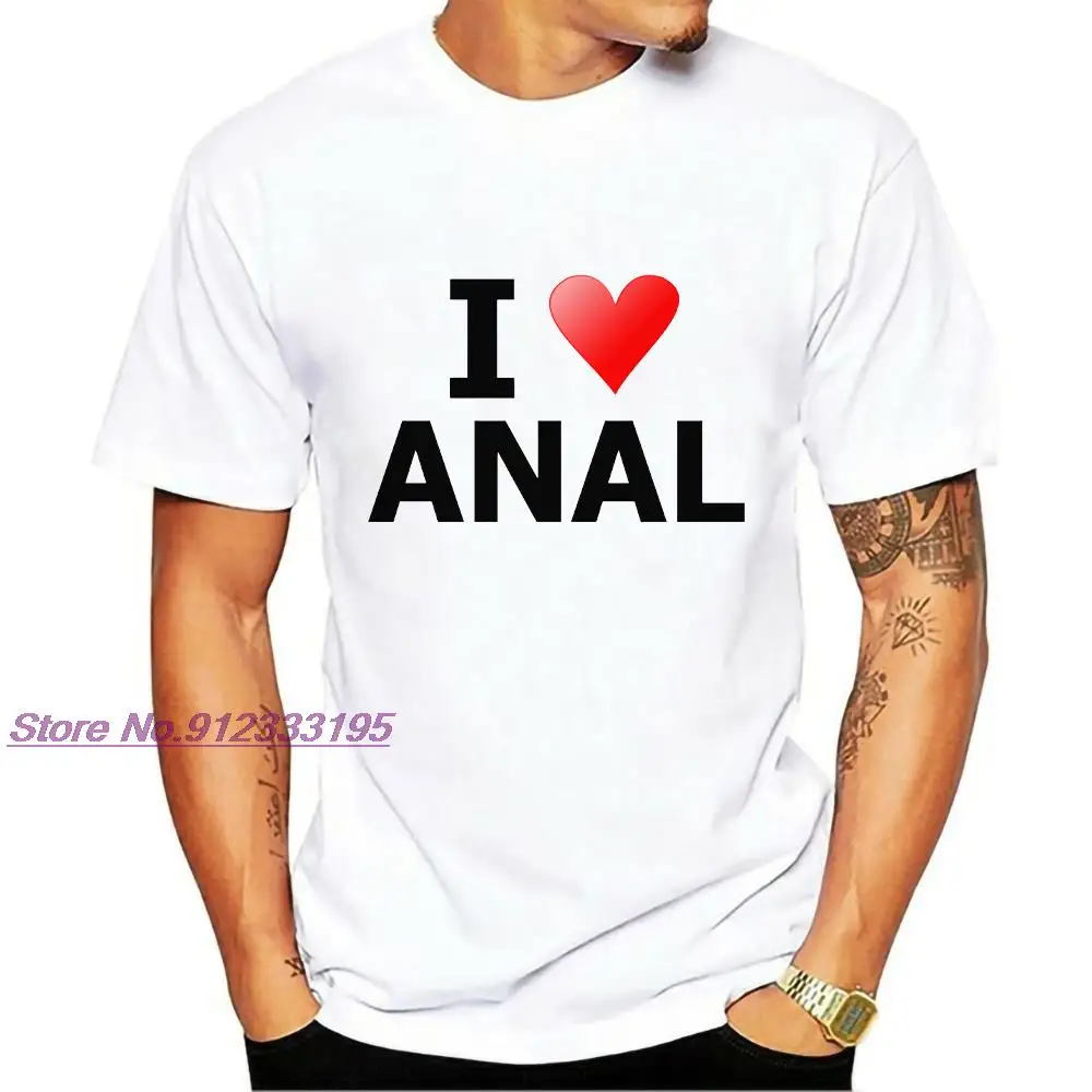 Футболка мужская с надписью I Love Anal 2021 NY | Мужская одежда