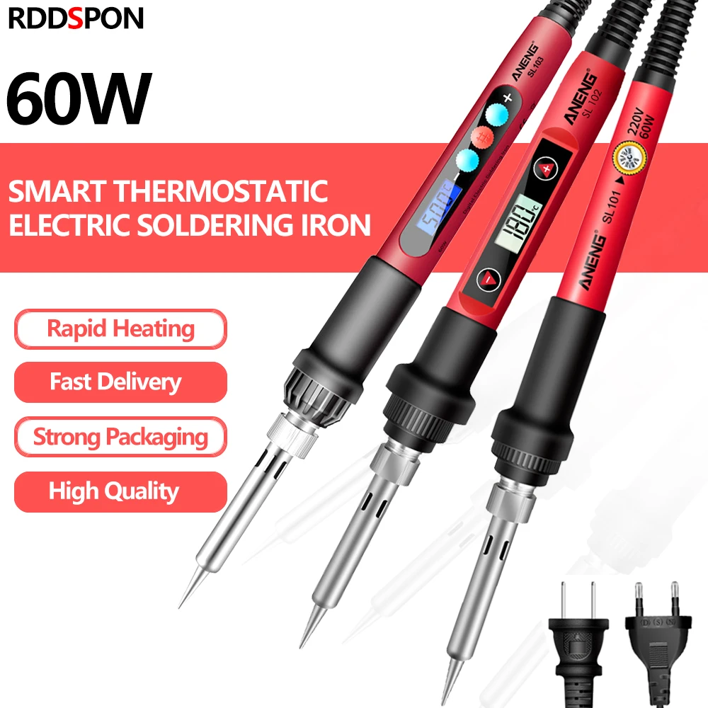 Digital Electric Soldering Irons Kit Adjustable Temperature Welding Tool Accessories Soldering Iron TIps Solder Station 110 220V portable arc welder