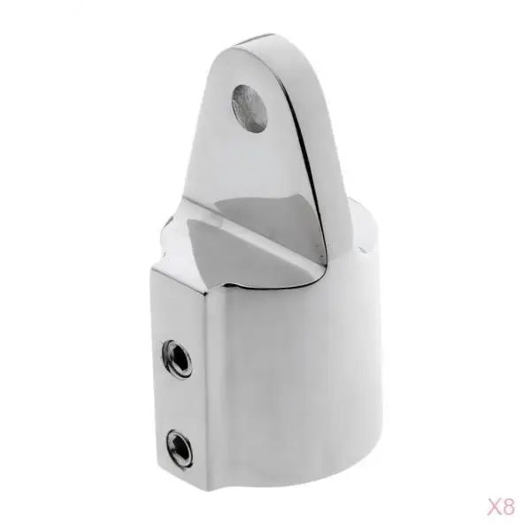 8pcs Eye End Cap Bimini Top Fitting/Hardware 1 inch Marine 316 Stainless Steel
