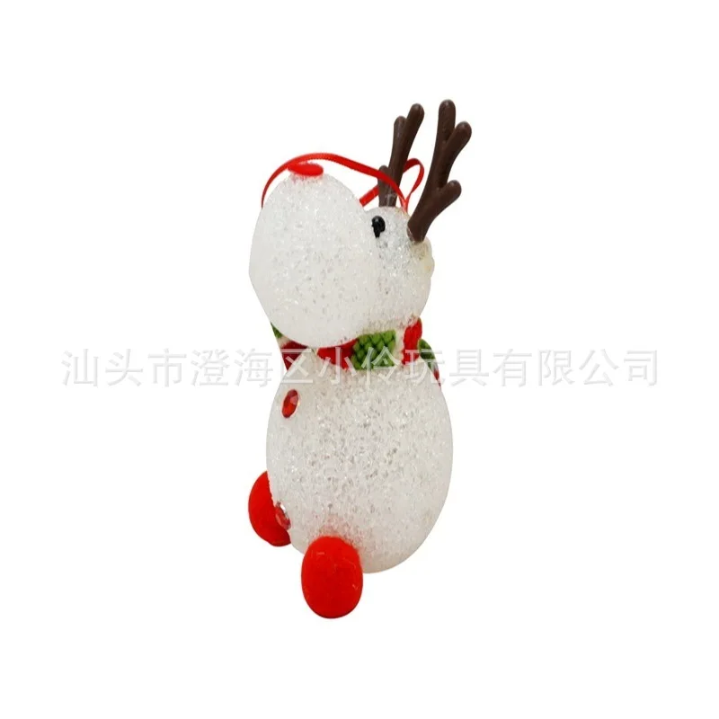 

Christmas Snowman Christmas Glowing Toy Colorful Small Night Lamp Flash Grains Old Man Children Small Gifts
