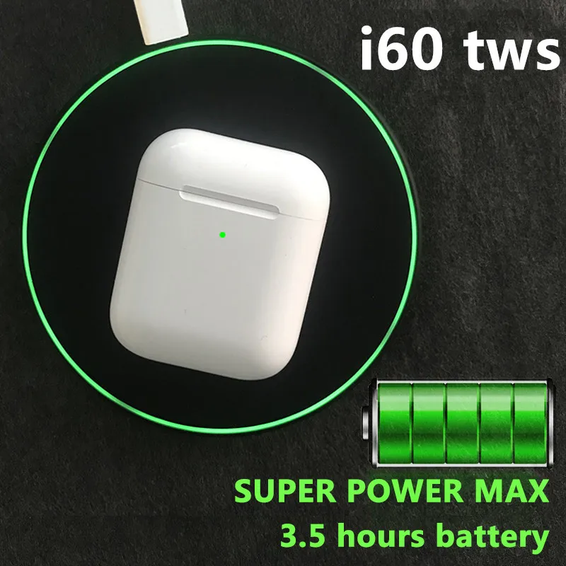 

Drop shipping white i60 TWS Wireless Bluetooth Earphone 1:1 Replica Pop up Charging PK w1 H1 chip i80 i500 i1000 tws