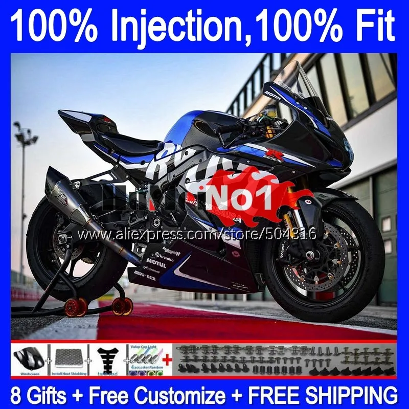 Инъекция OEM для SUZUKI новый синий GSXR1000 L7 L8 GSXR 1000 2017 2018 2019 116MC.11 GSXR-1000 K17 GSX-R1000 17 18 19