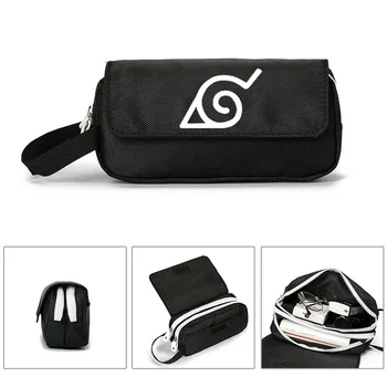 

Anime Naruto Uzumaki Cosplay Student School Pen Pencil Case Stationery Box Cosmetic Makeup Bag Gift