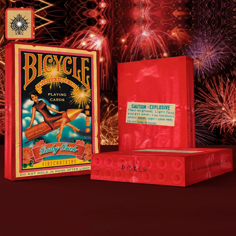 Велосипед Firecracker игральные карты размер покера сборная колода USPCC волшебные