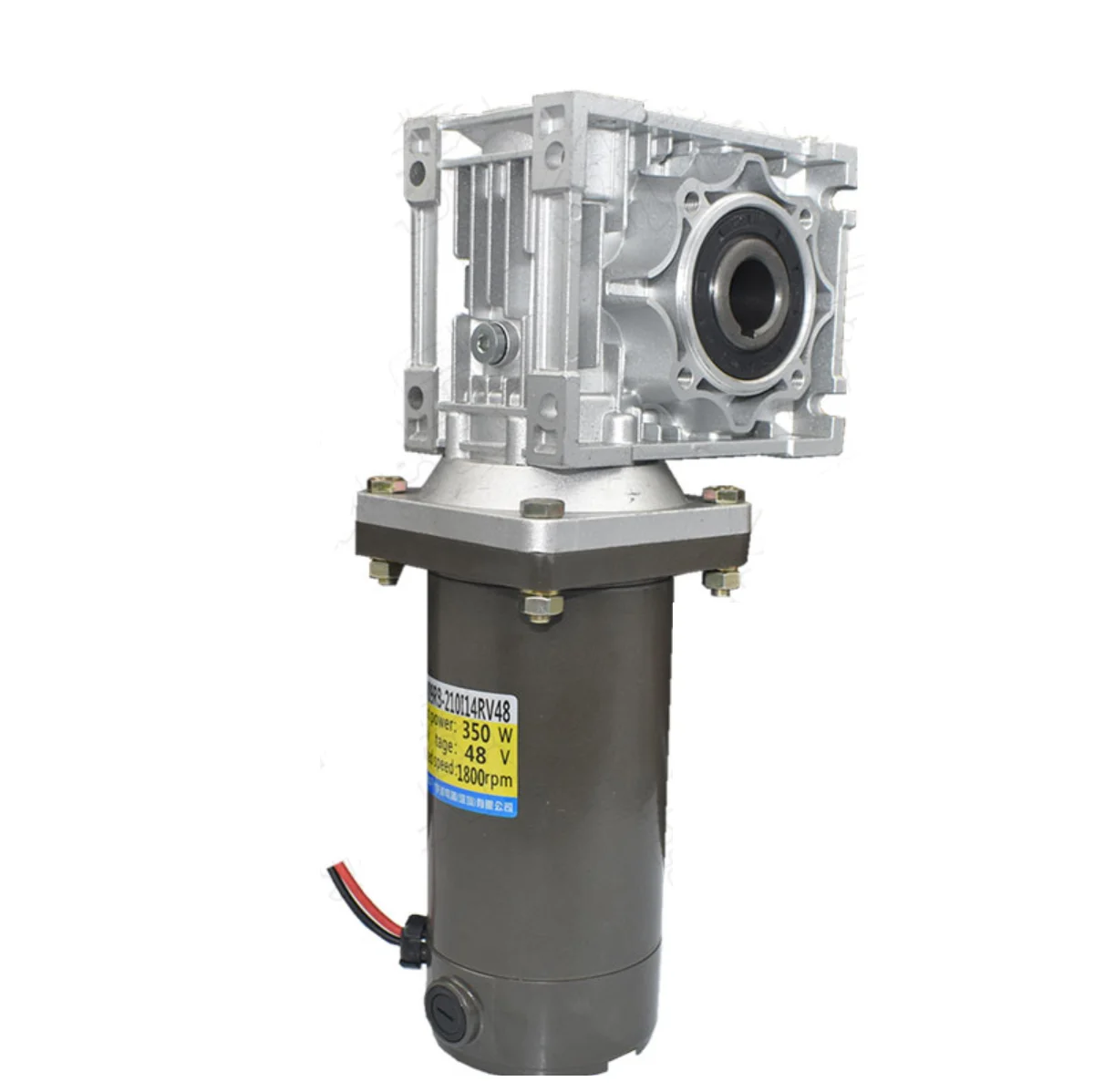 300W 350W 12V 24V 48V  DC motor + RV50 worm gear reducer, high torque, multi-speed, speed ratio, adjustable speed