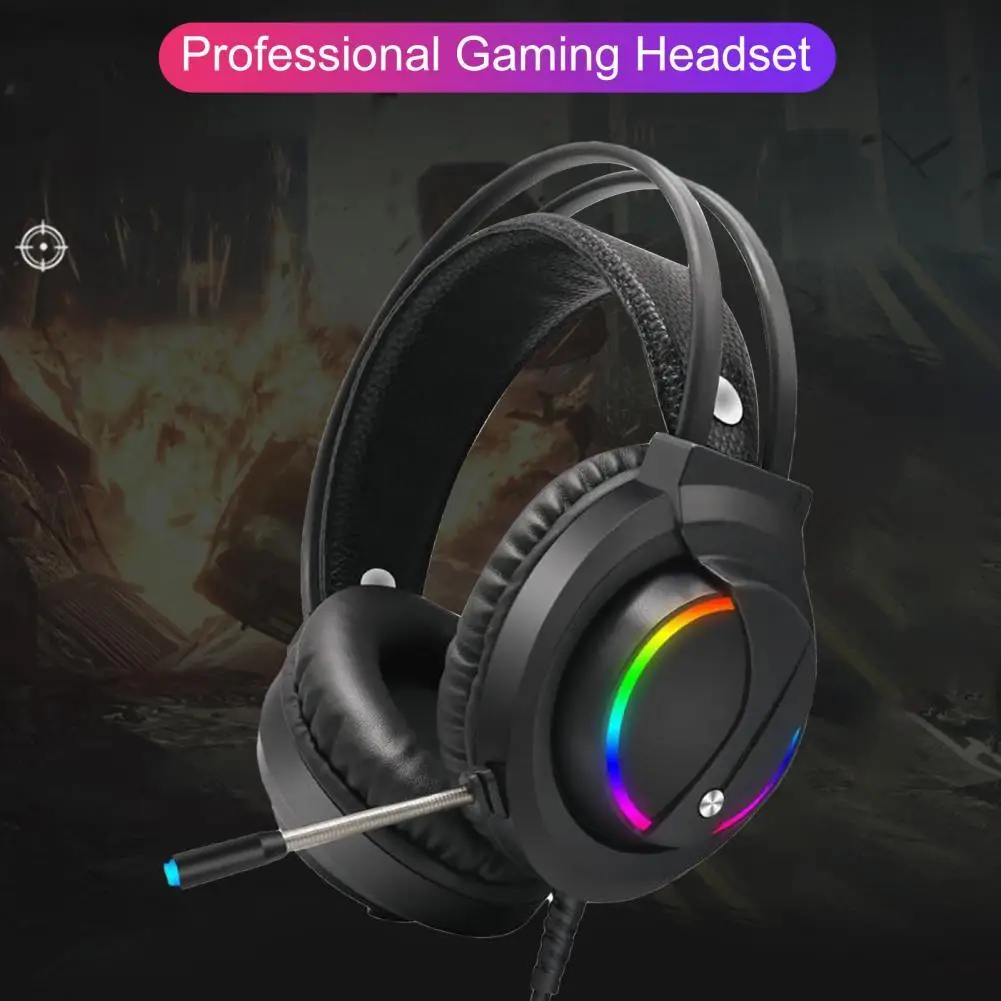 K1 Rgb Led Usb Sensitive Headphones Headset Earphone Sport Headphone