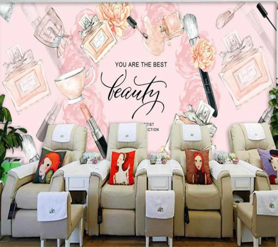 Beauty Fashion Salon Wallpaper | Beibehang Custom 3d Wallpapers - Custom  Large Mural - Aliexpress