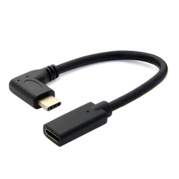 

Elbow Right Angle Typec Male to Female Extension Cable Letv Usb3. 1type-c Transfer Audio And Video Extension Cable