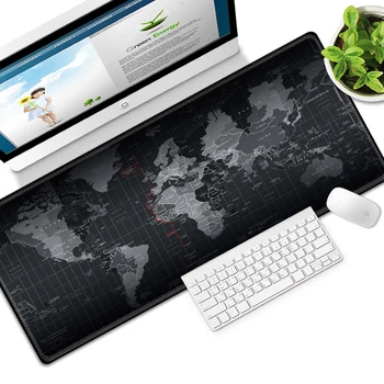 

World Map Mouse Pad Multi-size Gaming Mouse Pad Natural Rubber Waterproof Anti-slip Keyboard Mat Desk Mat for Computer Game