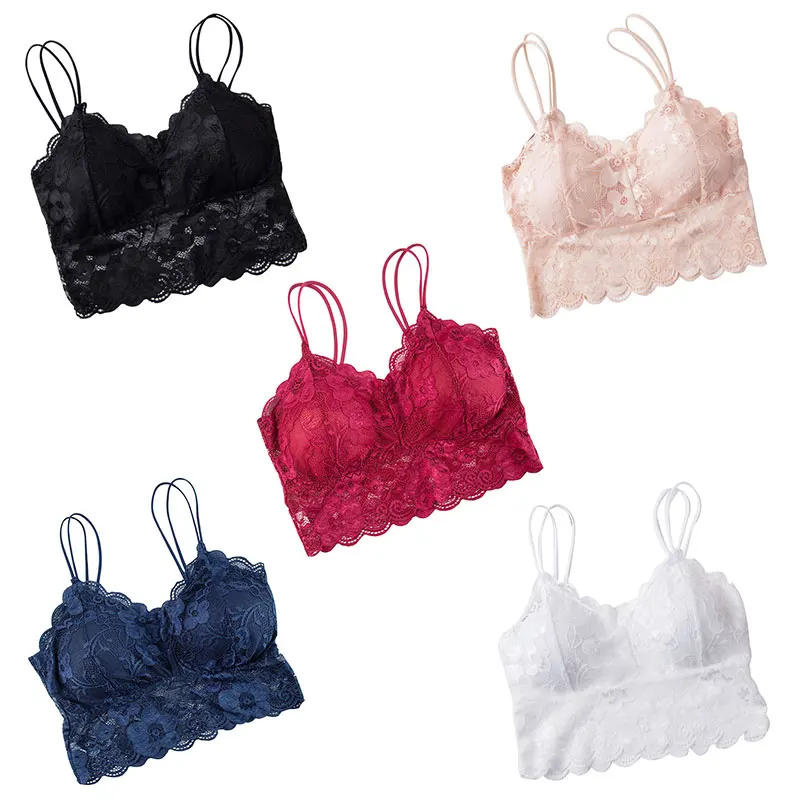 Women Lace Lingerie Lace Floral Bralette Bra Tank Underwear Wrapped Chest Beauty Underwear Hotsale