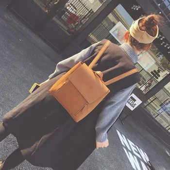 

2019 new Korean version of the shoulder bag women's three-use backpack leisure travel fashion college style student bag