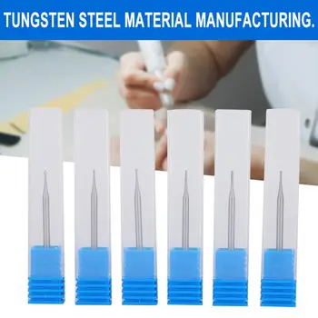 

6pcs 1.0mm 1.4mm 1.8mm 2.3mm Quality Tungsten Steel Nail Art Manicure Drill Bits Electric Manicure Grinding Head Manicure Tools
