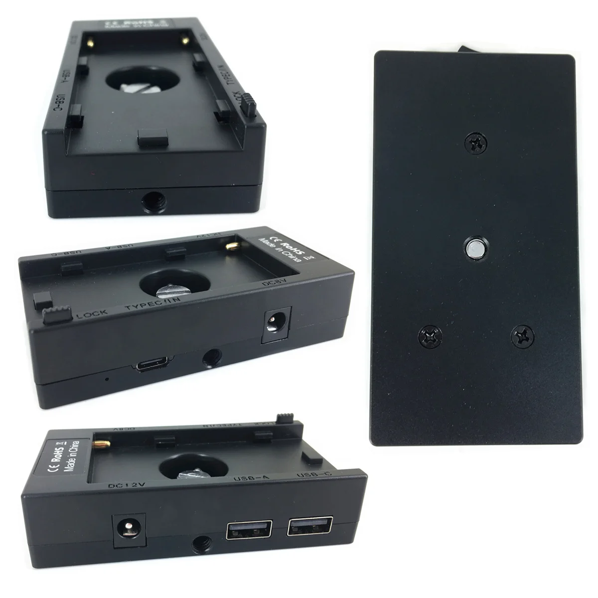 Placa de Montagem da Bateria Adaptador de Sapato Quente + Cabo Kit para Sony Fonte de Alimentação + 1 dc + Tipo-c Cabo F970 F770 F750 F550 F330 - 4 Usb c - Image 2