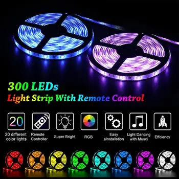 

Maidodo 24V 5M/10M 5050 60SMD RGB LED Light Strip Light with 44 Key IR Remote+24V 5A DC Plug Adapter Power Supply