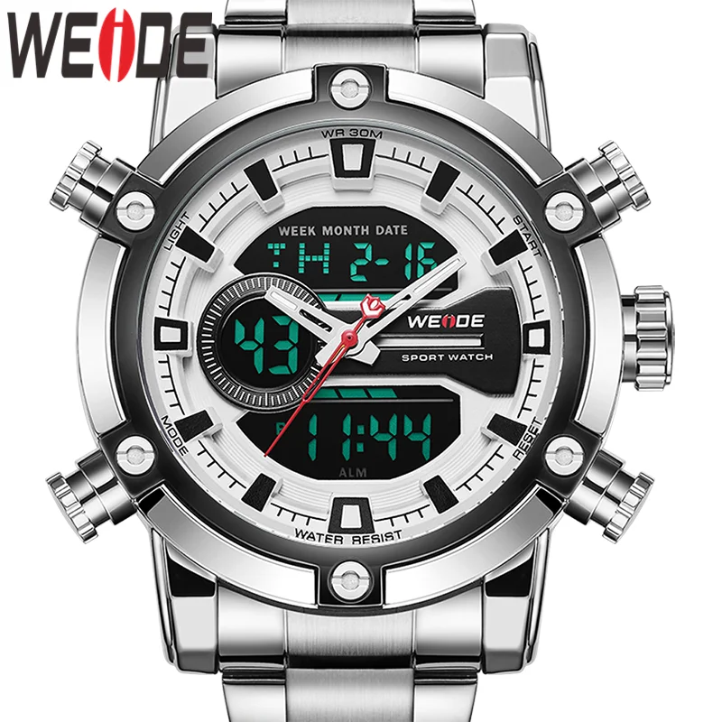 WEIDE мужские часы европейские роскошные спортивные Бизнес Кварцевые аналоговые с