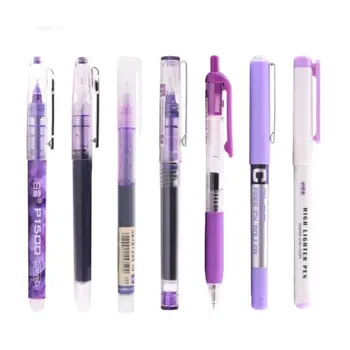

6pcs 7pcs/set Simplicity Color Large Gel Pen Set 0.5mm Quick-drying Straight Pen