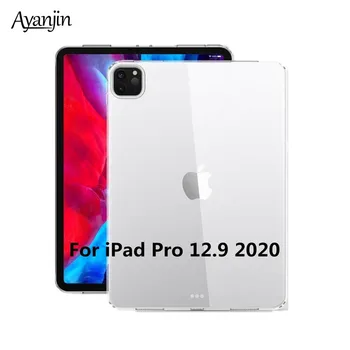 

Transparent Case for iPad Pro 12.9 2020 Soft Silicone Clear TPU Back Cover for iPad Pro 12.9 2020 4th Generation Tablet Case+Pen