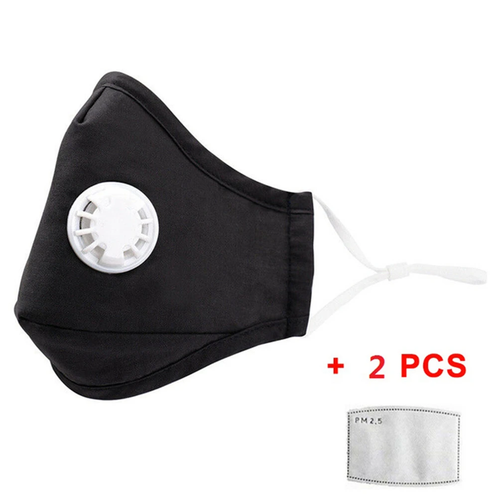 

YELITE Face Mask Respirator Washable Reusable With Valve Dust Mask ffp3 Disposable Filter Pad Masks Mouth Covers Face Shield
