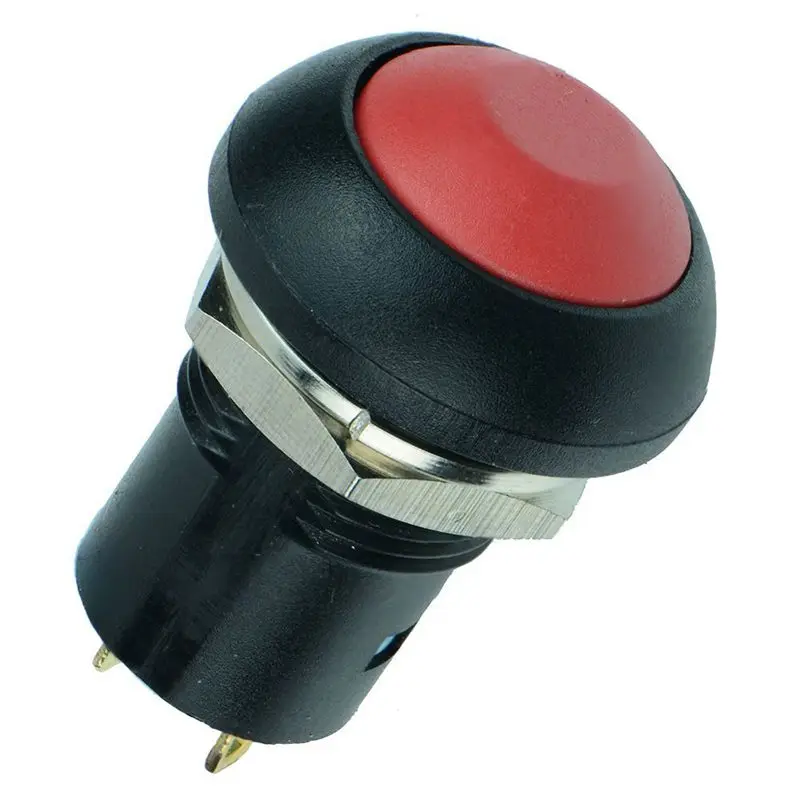 ВКЛ-ВЫКЛ фиксация водонепроницаемый 12 мм кнопочный переключатель SPST 2A IP67