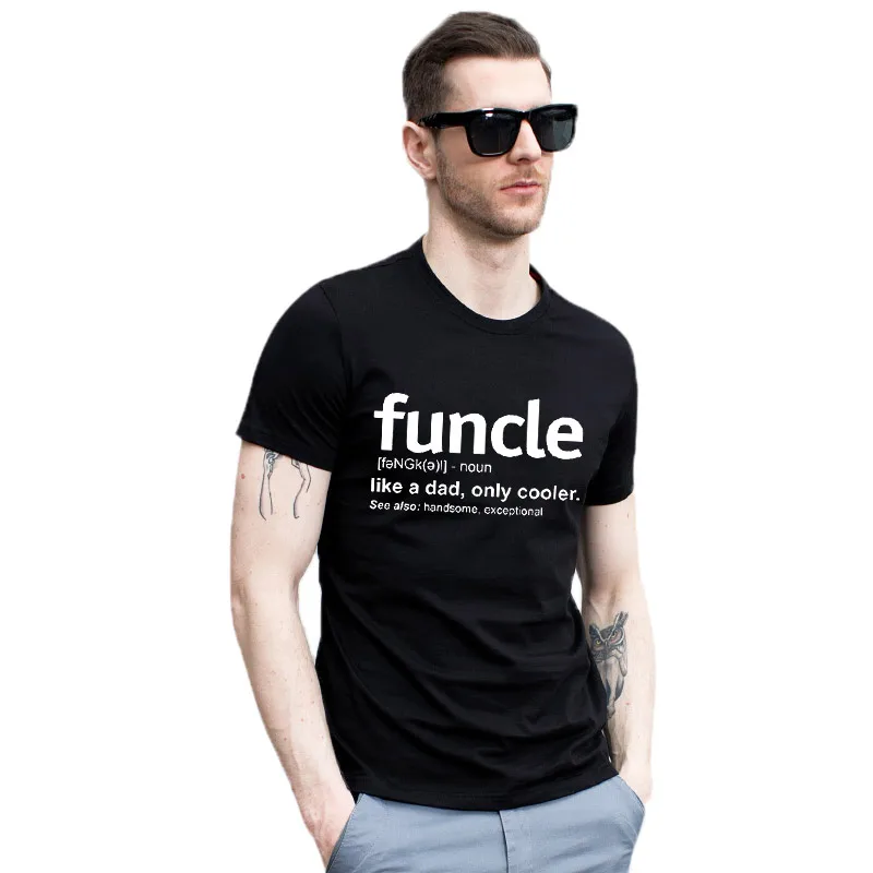 Новинка, летняя мужская футболка Funcle Definition, забавный подарок для дяди Горда и дяди, футболки как папа, только крутая футболка из мягкого хлопка