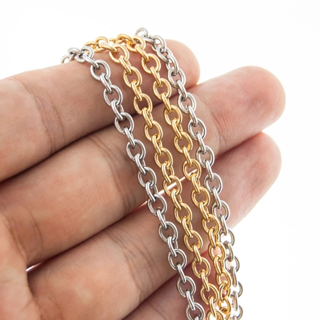 Stainless Steel Necklace Chain Bulk  Chunky Chain Jewelry Making - 1 12mm  Stainless - Aliexpress