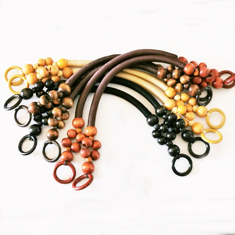 Bead-Rope-Bag Strap Handle Shoulder-Belt Woodern-Hanger Replacement Bag-Making Multi-Color