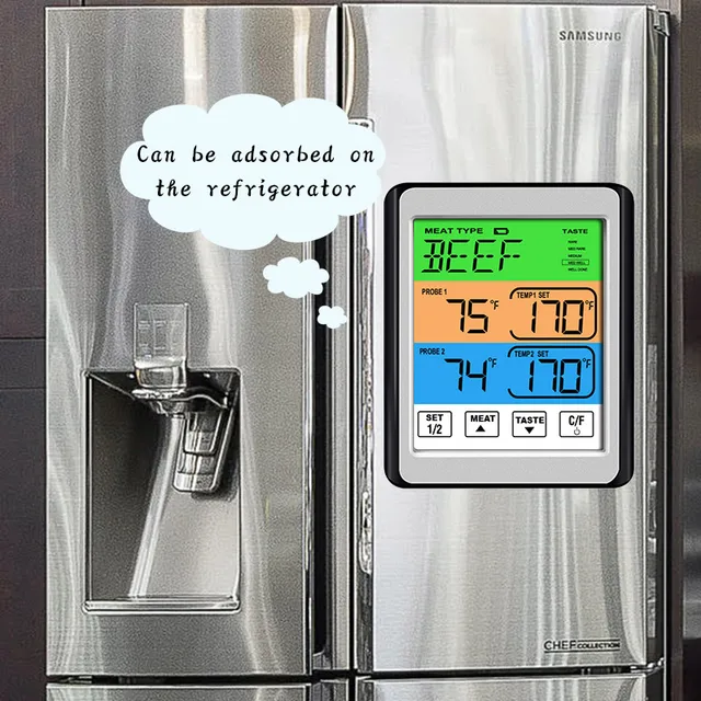 Digitális Hús Ételek Steak Hőmérő Kettős Szondákkal Sütő Grill Bbq Dohányos Rotisserie Konyha Intelligens Barbecue Kiegészítők - Image 4