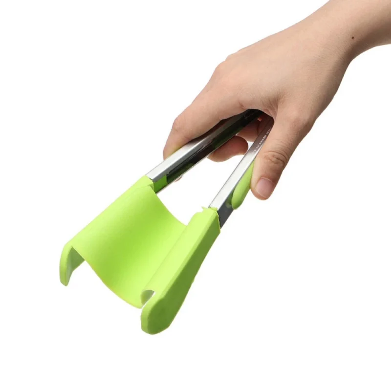 27*13.2cm/35*15cm Clever Kitchen Spatula and Tongs Non-Stick Heat Resistant Stainless Steel Frame Silicone Tongs Kitchen Gadget