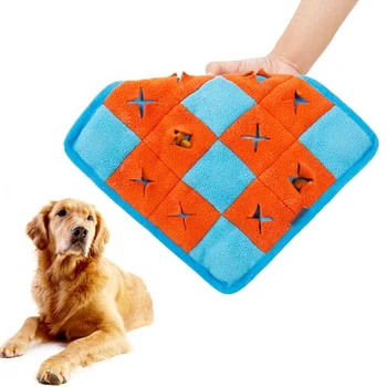 

Dog Snuffle Splicing Mat, Small-Large Dogs Nosework/Playground Toy Blanket, Pet Sniffing Training Detachable Fleece Pads