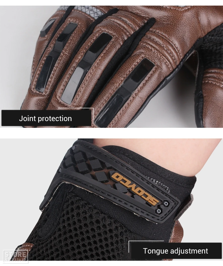 SCOYCO Мотоциклетные Перчатки Guantes Moto из углеродного волокна мото перчатки мужские перчатки для мотокросса сенсорный экран ветрозащитные Мотоциклетные Перчатки